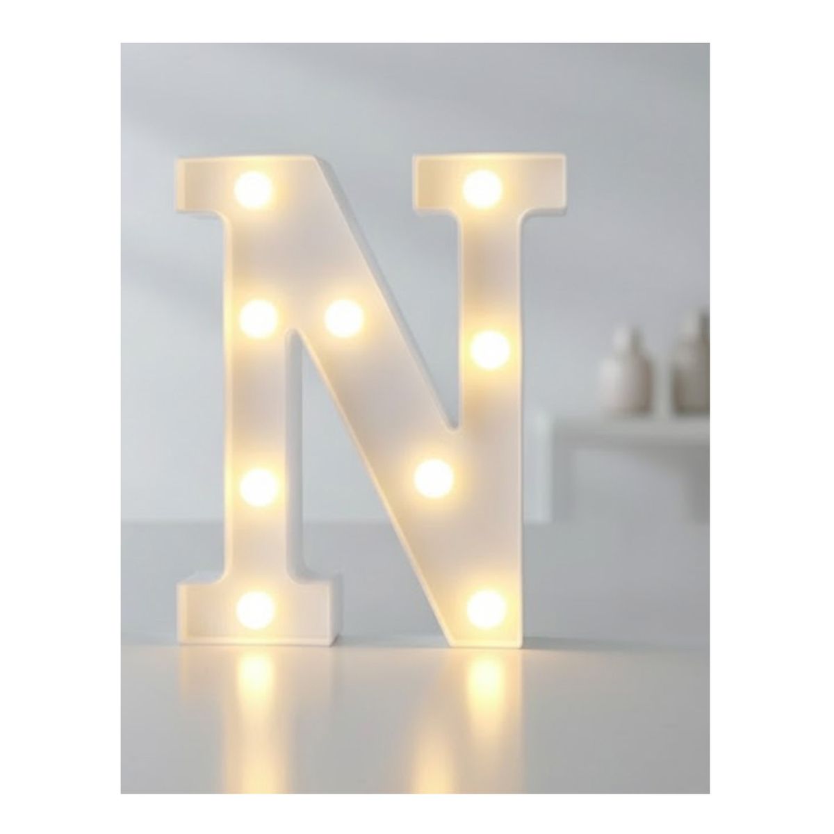 GENERICO - Letra Luminosa Led Rígido Para Decoración N