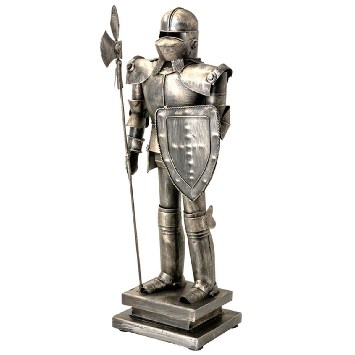 VGO - Adorno armadura metalica 46x17x12 cm.  Gris Vgo