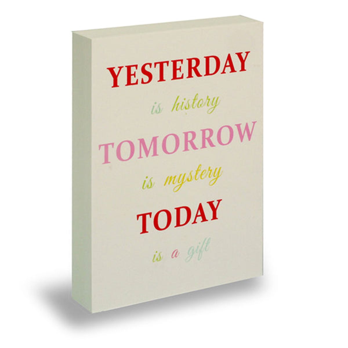 VGO - Adorno ladrillo 18x25 madera color con leyenda Mod1 Diseño 1 Vgo