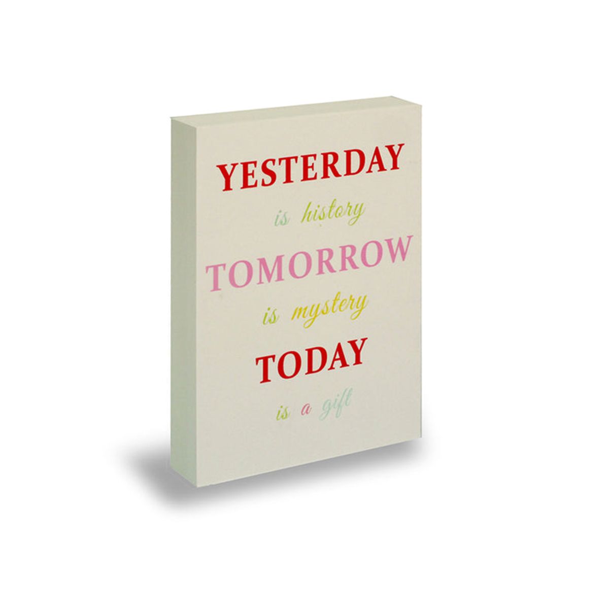 VGO - Adorno ladrillo 18x25 madera color con leyenda Mod2 Diseño 2 Vgo