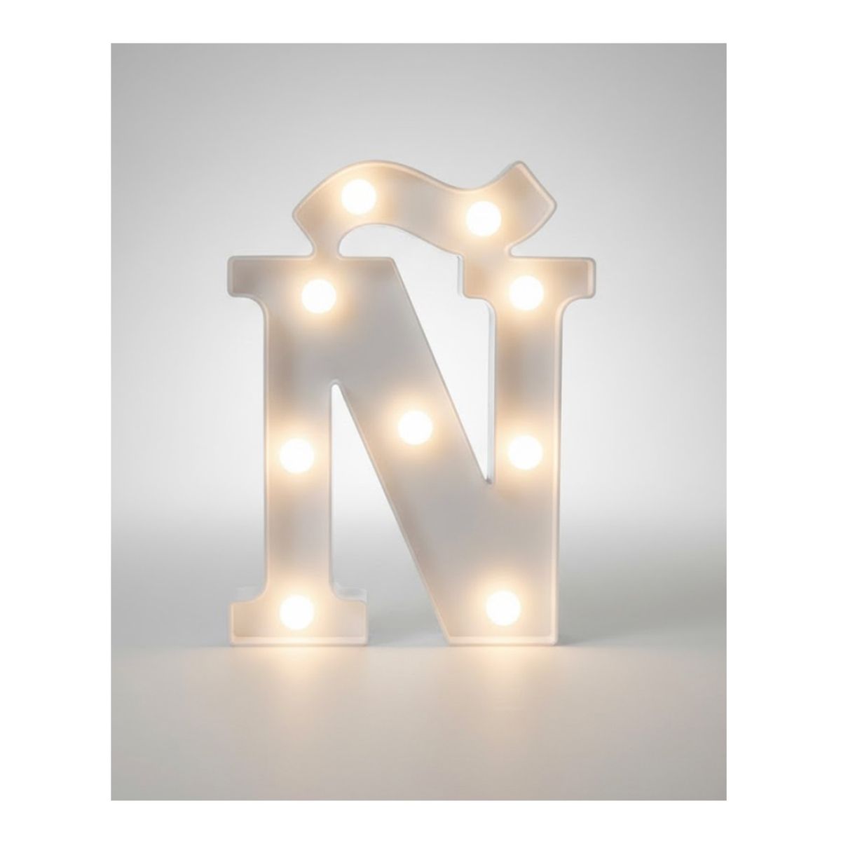 GENERICO - Letra Luminosa Led Rígido Para Decoración Ñ