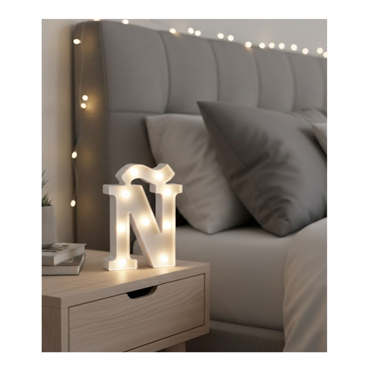 GENERICO - Letra Luminosa Led Rígido Para Decoración Ñ
