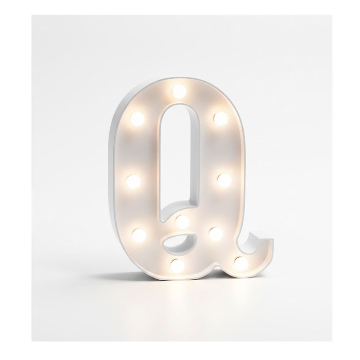 GENERICO - Letra Luminosa Led Rígido Para Decoración Q