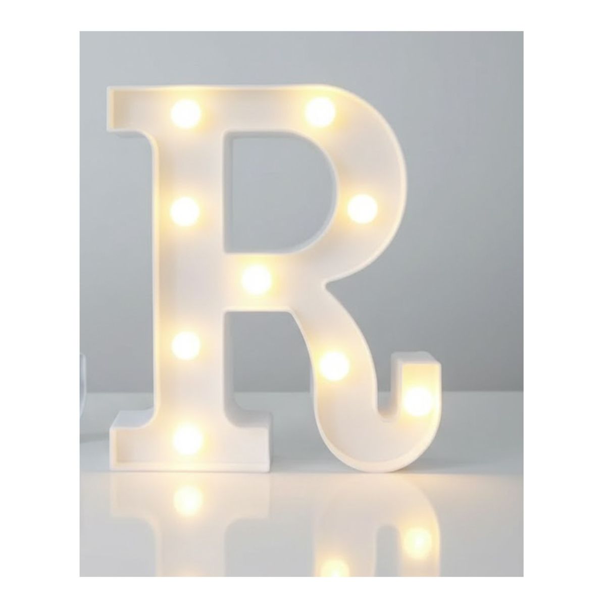 GENERICO - Letra Luminosa Led Rígido Para Decoración R