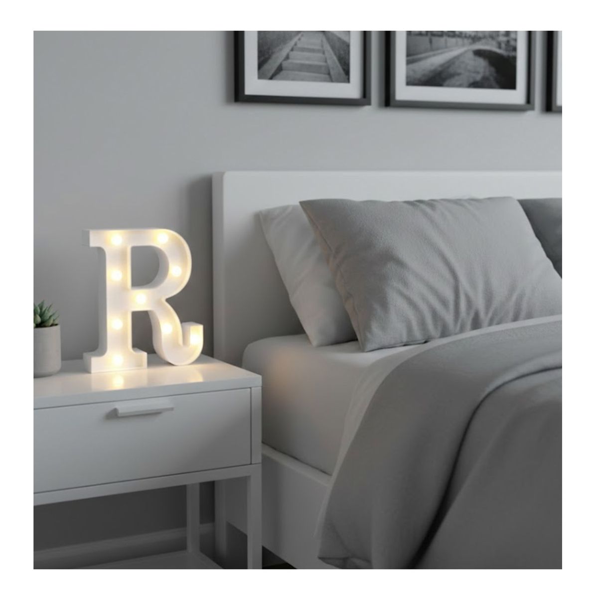 GENERICO - Letra Luminosa Led Rígido Para Decoración R