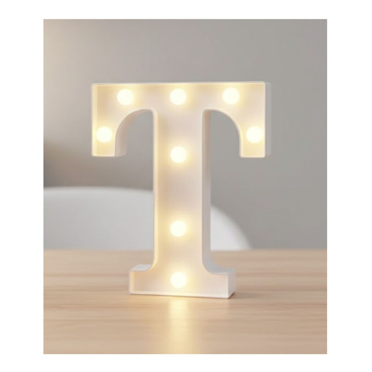 GENERICO - Letra Luminosa Led Rígido Para Decoración T