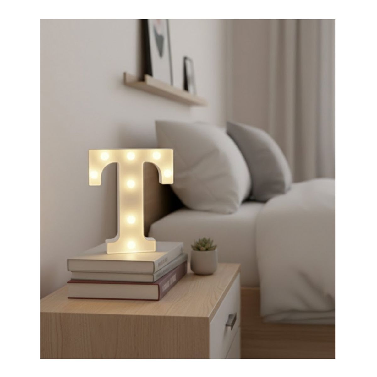 GENERICO - Letra Luminosa Led Rígido Para Decoración T