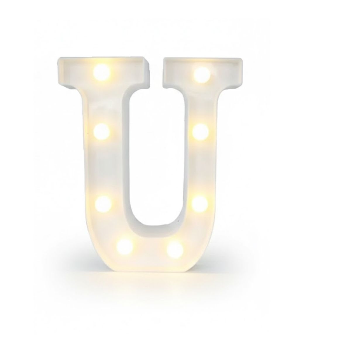 GENERICO - Letra Luminosa Led Rígido Para Decoración U