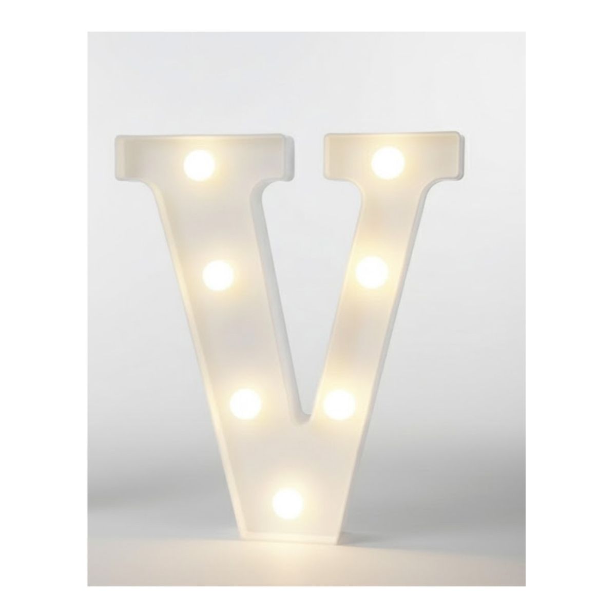 GENERICO - Letra Luminosa Led Rígido Para Decoración V