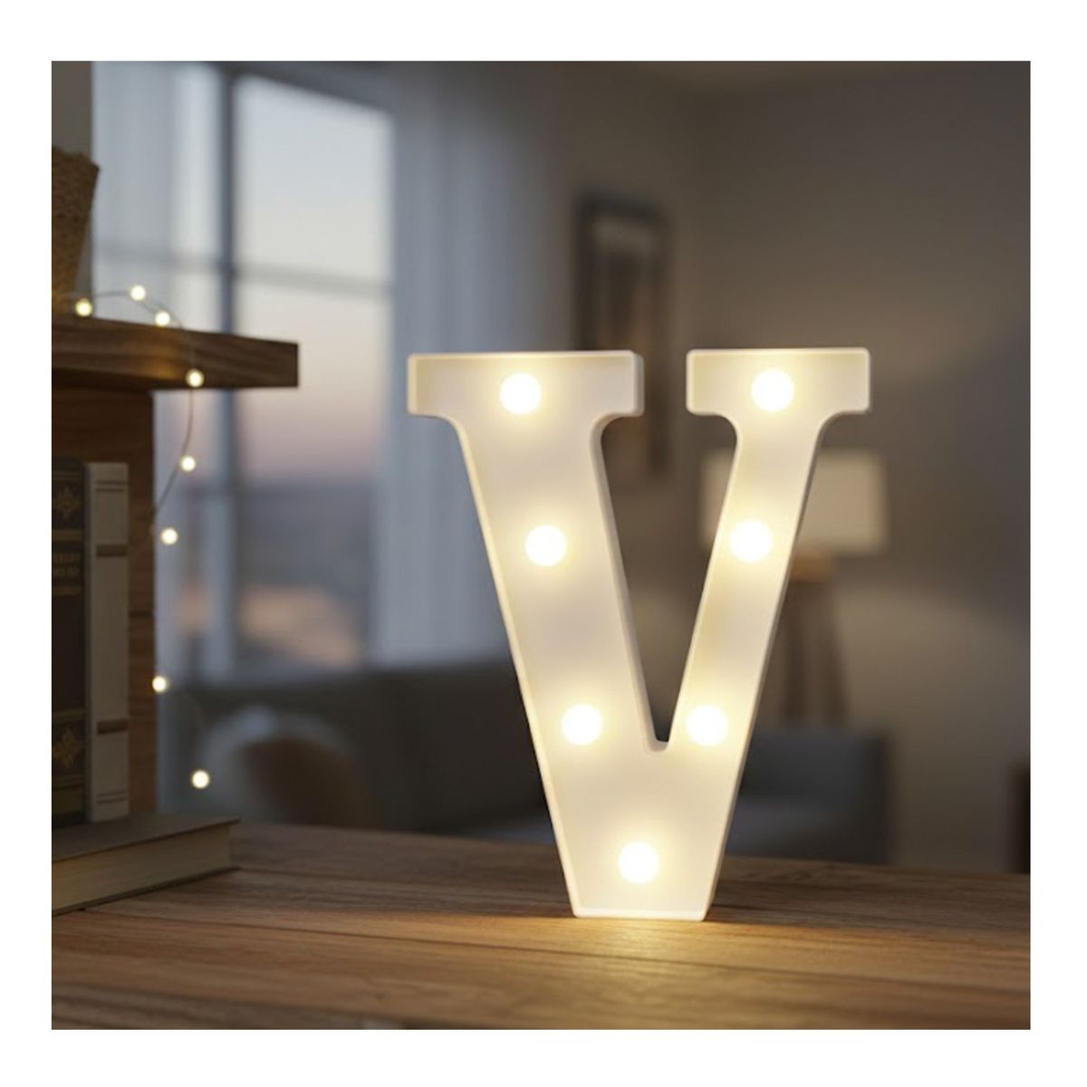 GENERICO - Letra Luminosa Led Rígido Para Decoración V