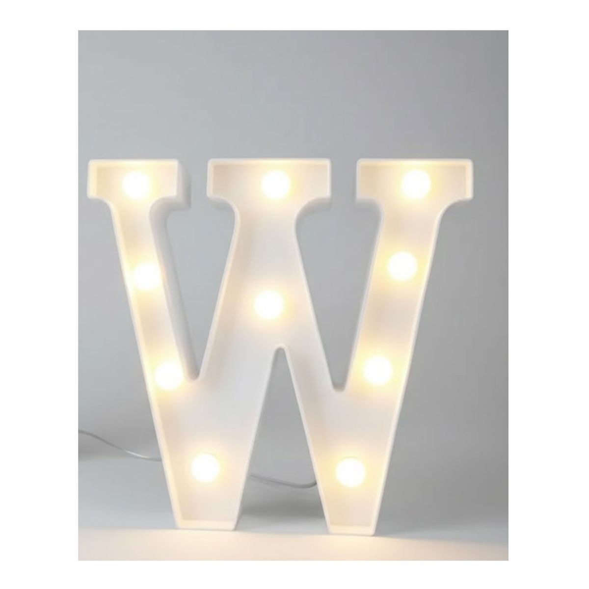 GENERICO - Letra Luminosa Led Rígido Para Decoración W