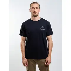 RUSTY - Polera MC Cyco Natural Co Negro Hombre