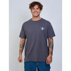 VOLCOM - Polera MC Countertop Gris Hombre