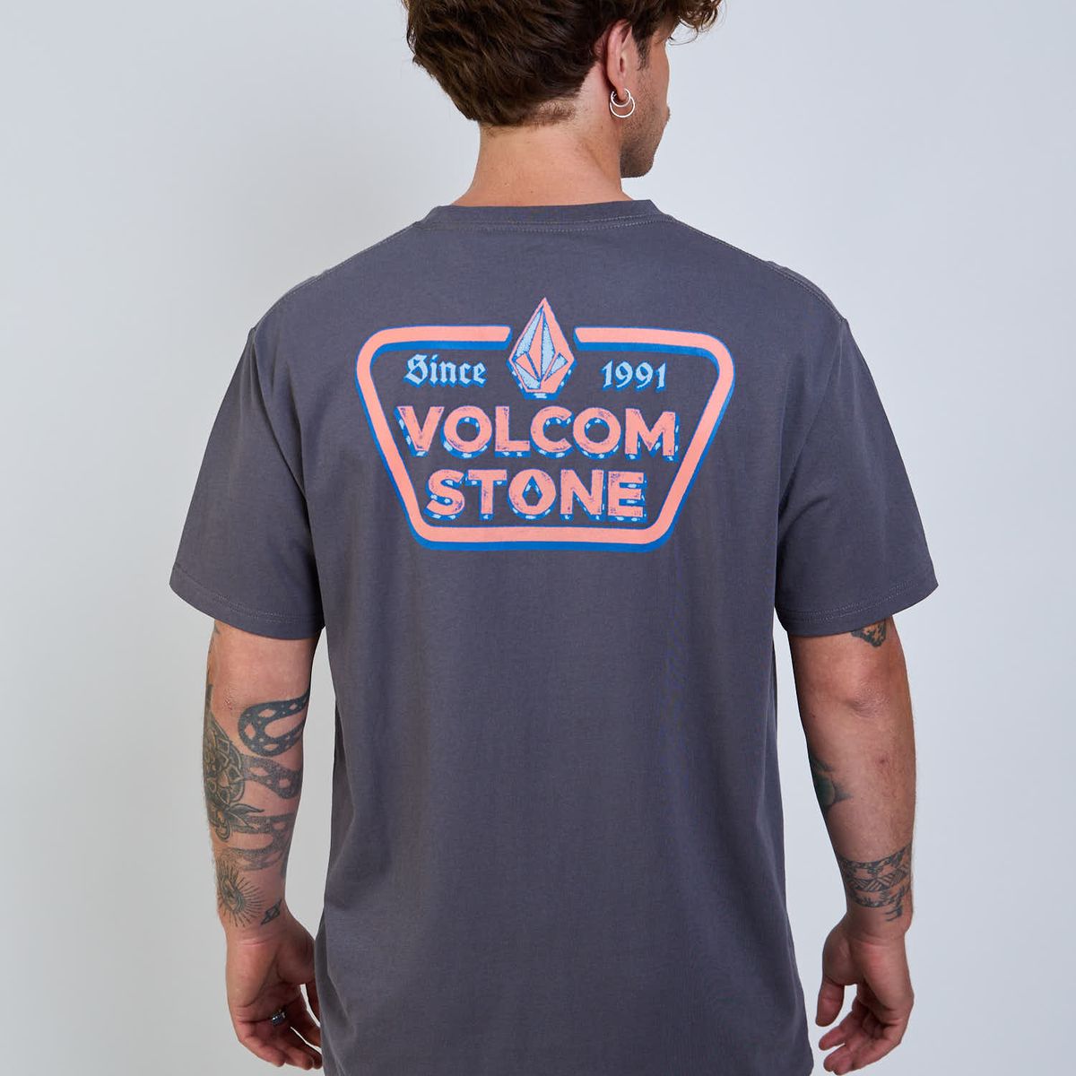 VOLCOM - Polera MC Countertop Gris Hombre Volcom