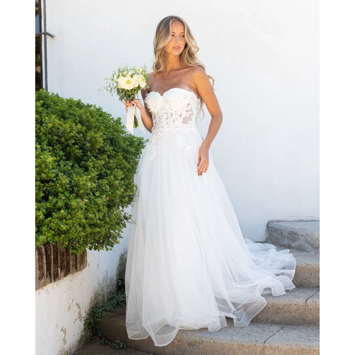 MI PLACARD - Vestido Largo de Novia Carmina Blanco