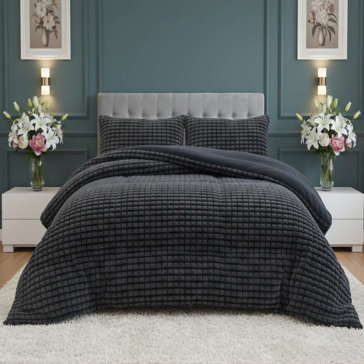 GENERICO - Cubrecama Premium Plush y Chiporro - Invierno 2 Plazas