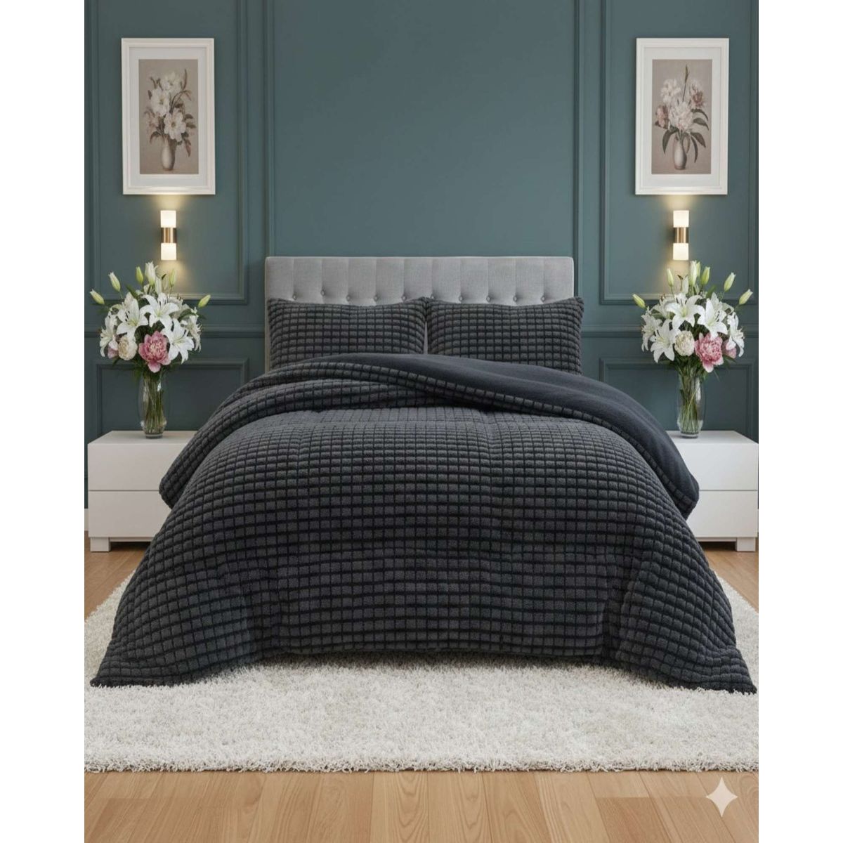 GENERICO - Cubrecama Premium Plush y Chiporro - Invierno 2 Plazas