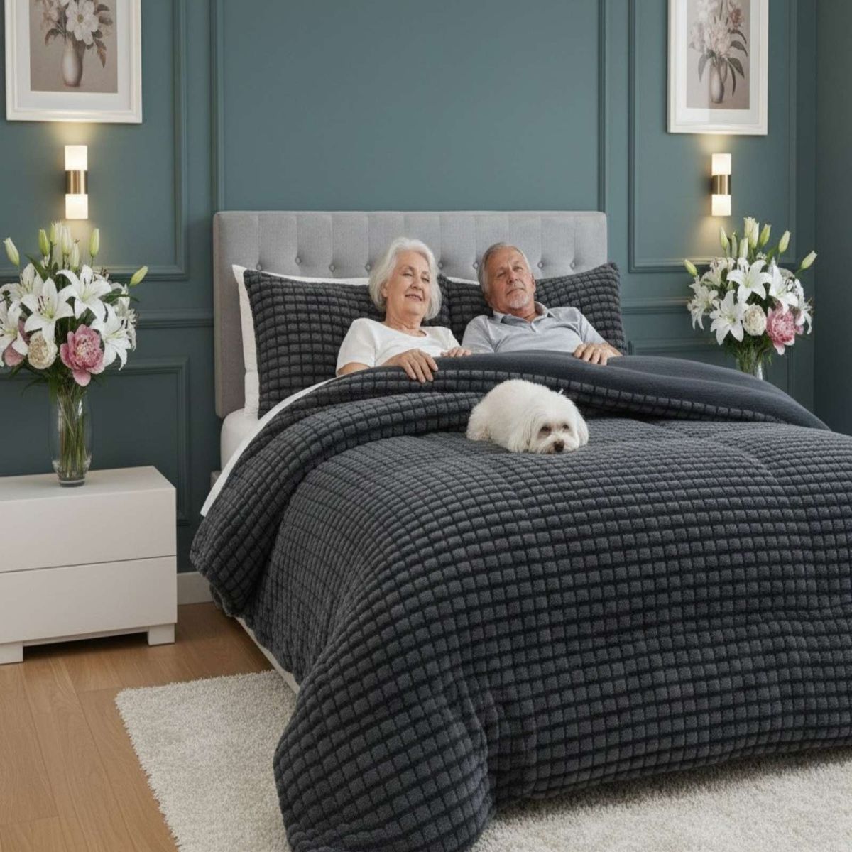 GENERICO - Cubrecama Premium Plush y Chiporro - Invierno 2 Plazas