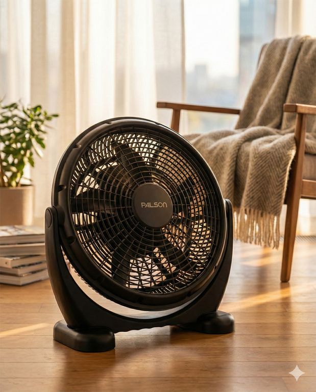 PALSON Ventilador Box potencia 45W con Temporizador y 3 Velocidades 5 Aspas 16 Pulgadas Marca