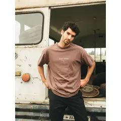 RUSTY - Polera MC Wsc Café Hombre
