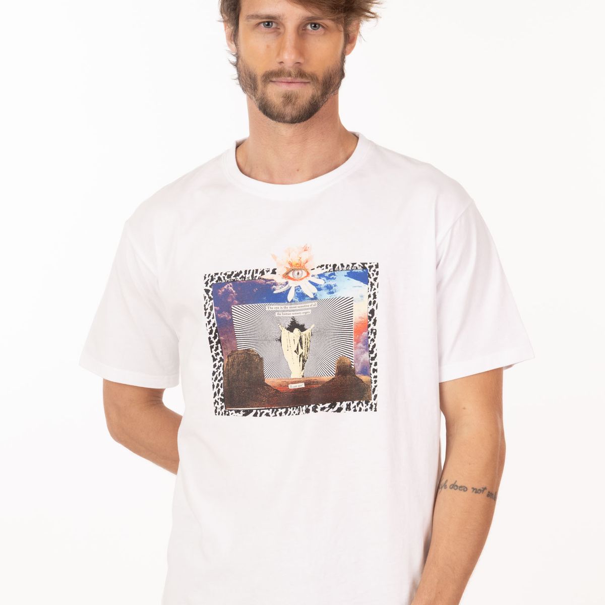 VOLCOM - Polera MC Eyecansee Blanco Hombre Volcom