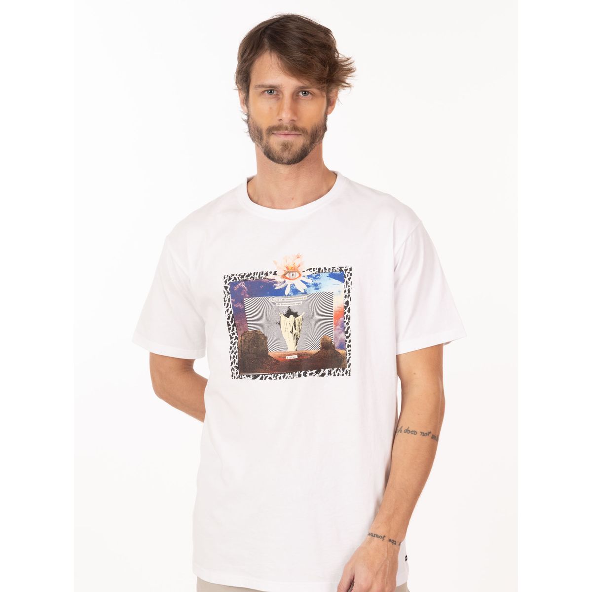 VOLCOM - Polera MC Eyecansee Blanco Hombre Volcom