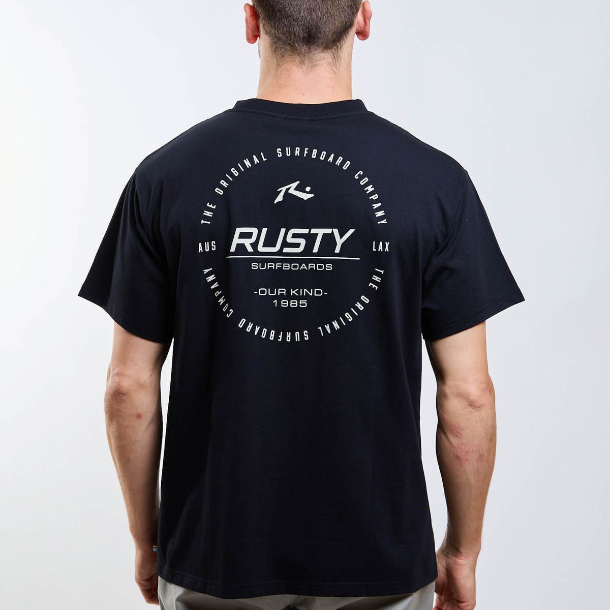 RUSTY - Polera MC Seal Our Kind Negro Hombre Rusty