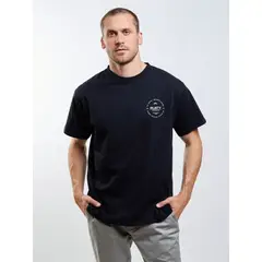 RUSTY - Polera MC Seal Our Kind Negro Hombre