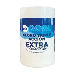METALFER - Cloro En Tableta Para Piscina 1 Kilo Extra Concentrado