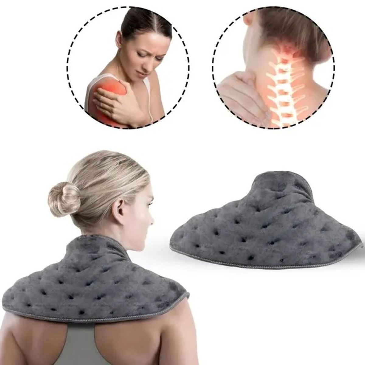 MOVI - Manta Terapéutica para Cuello y Espalda Alivio del Dolor Muscular