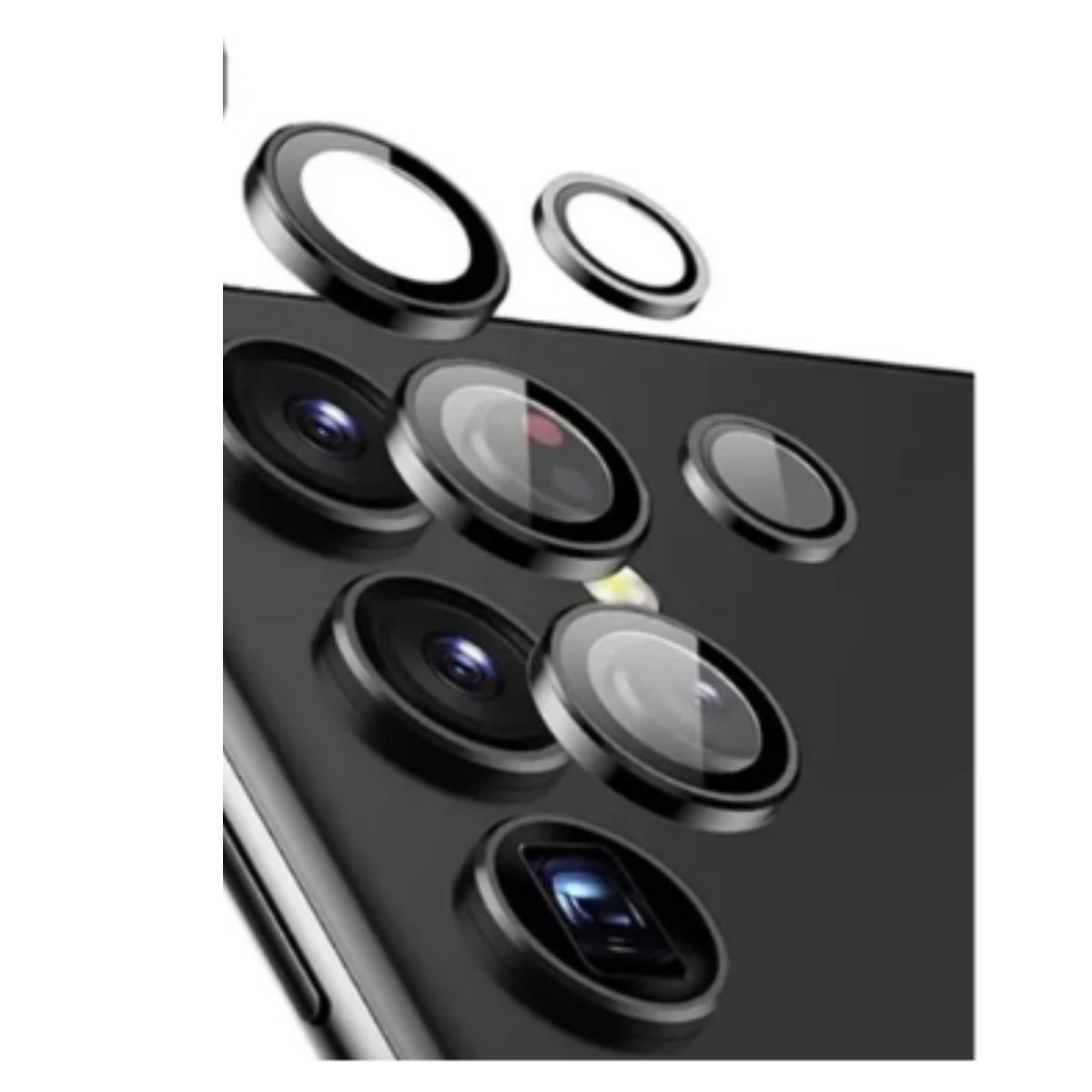 GENERICO - Protector De Lentes Para Cámara Samsung S23 Ultra Negro