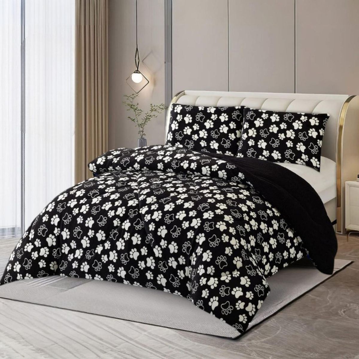 GENERICO - Plumon Plush Liso Con Chiporro 2 Plazas + 2 Fundas Almohada - Multicolor - 2 Plazas
