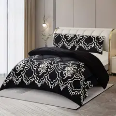 GENERICO - Plumon Plush Liso Con Chiporro 2 Plazas + 2 Fundas Almohada - Multicolor - 2 Plazas