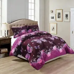 GENERICO - Plumon Plush Liso Con Chiporro 2 Plazas + 2 Fundas Almohada - Multicolor - 2 Plazas