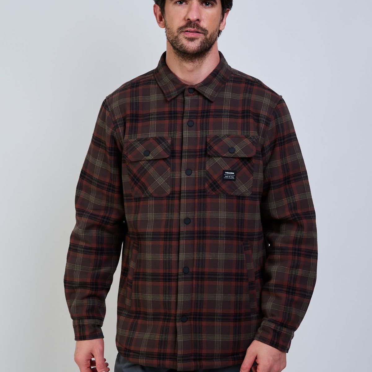 VOLCOM - Overshirt Low Tide Multicolor Hombre Volcom
