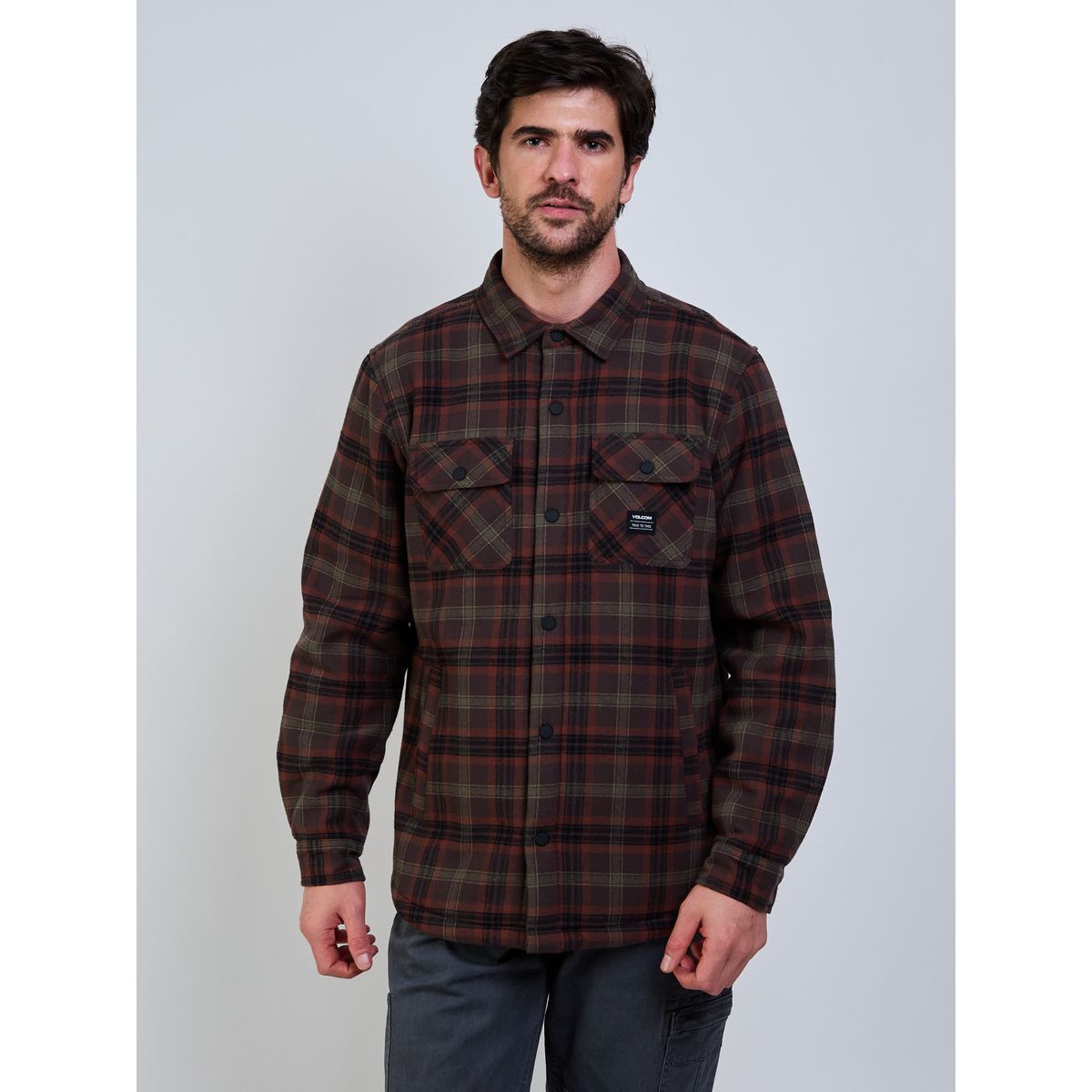 VOLCOM - Overshirt Low Tide Multicolor Hombre Volcom