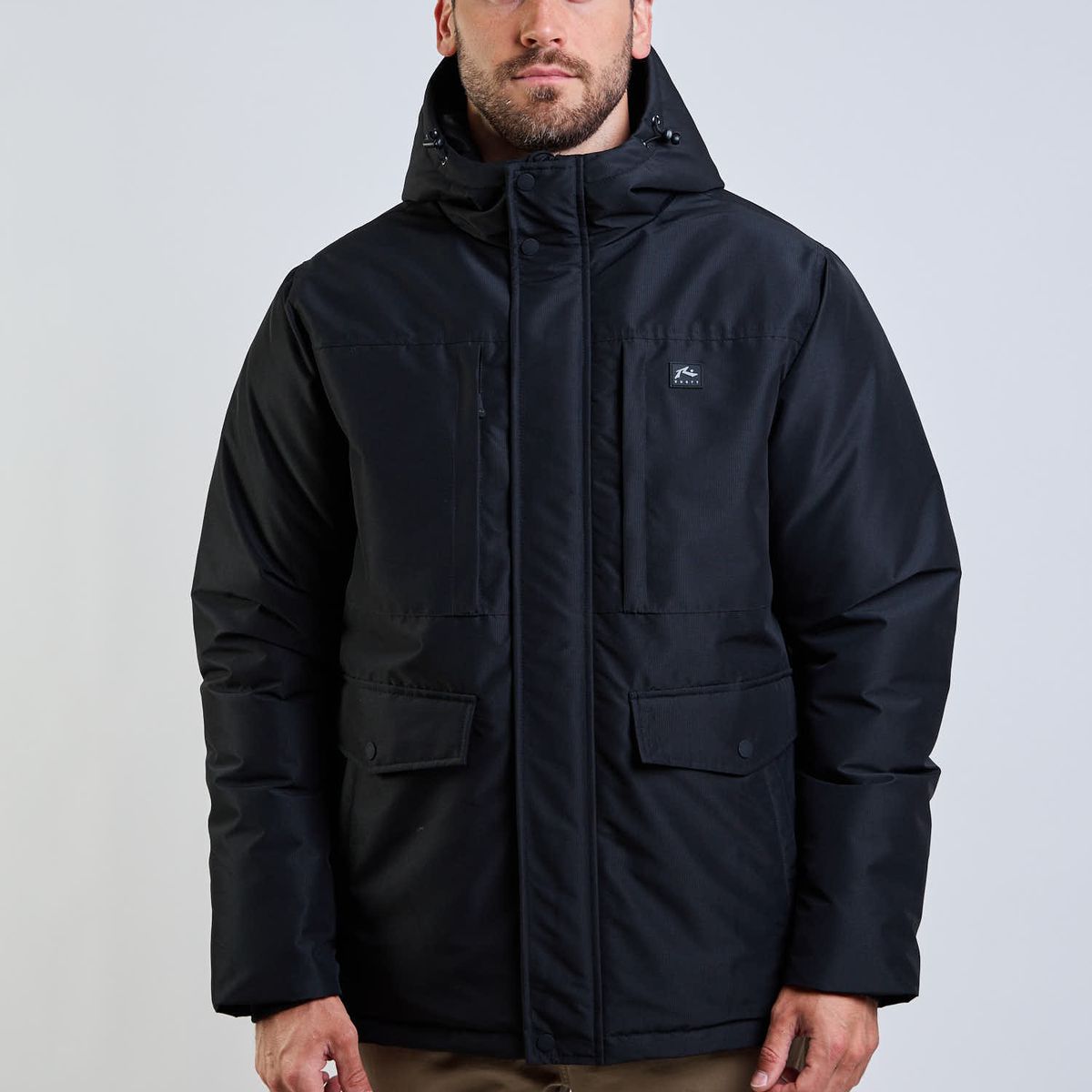 RUSTY - Jacket Cross Tide Negro Hombre Rusty