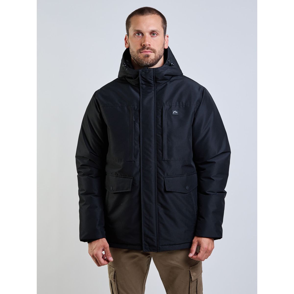 RUSTY - Jacket Cross Tide Negro Hombre Rusty