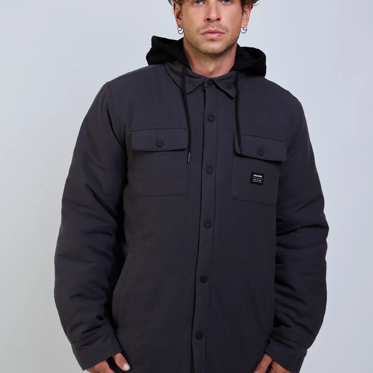 VOLCOM - Overshirt Raw Oval Gris Hombre Volcom