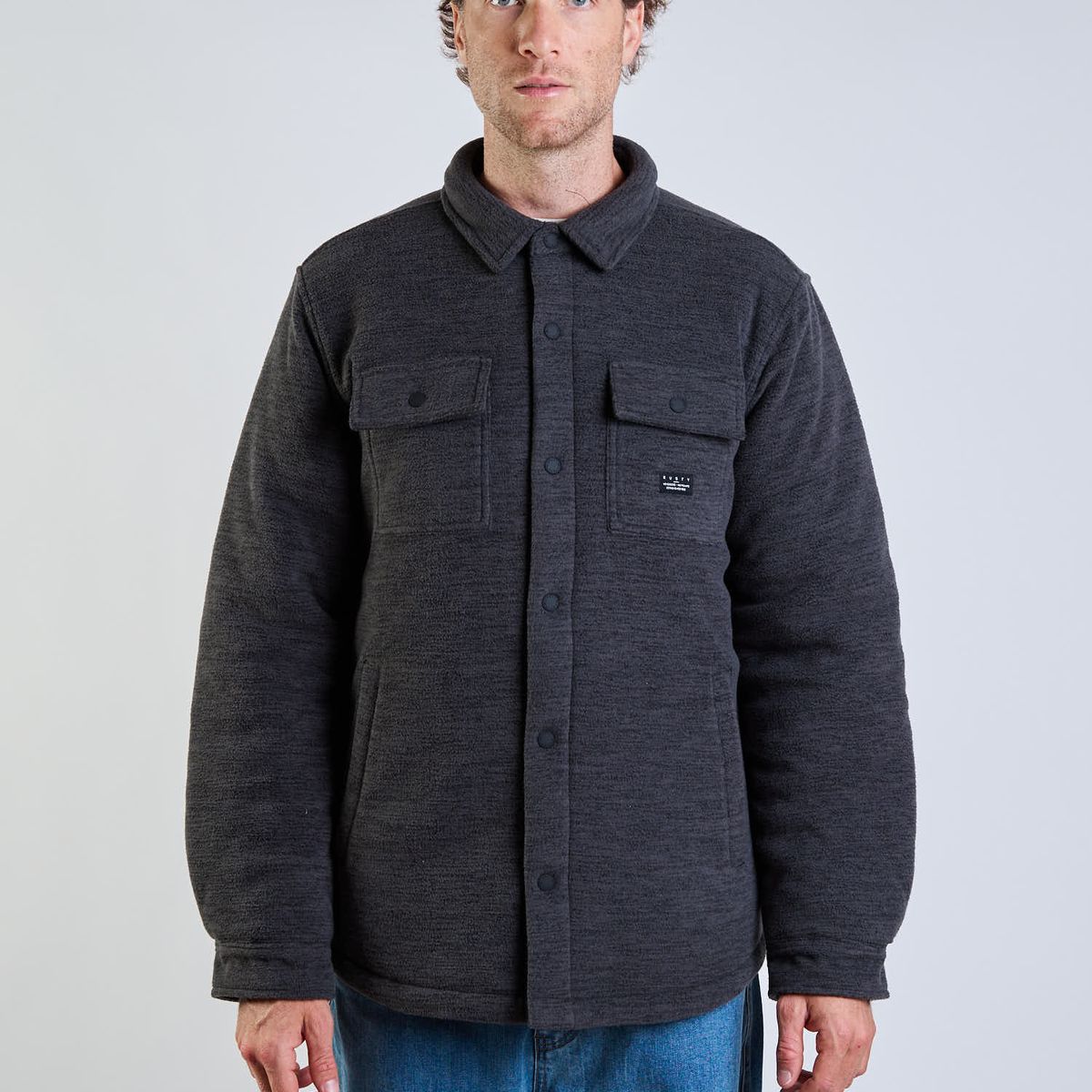 RUSTY - Overshirt Iron Coast Gris Hombre Rusty