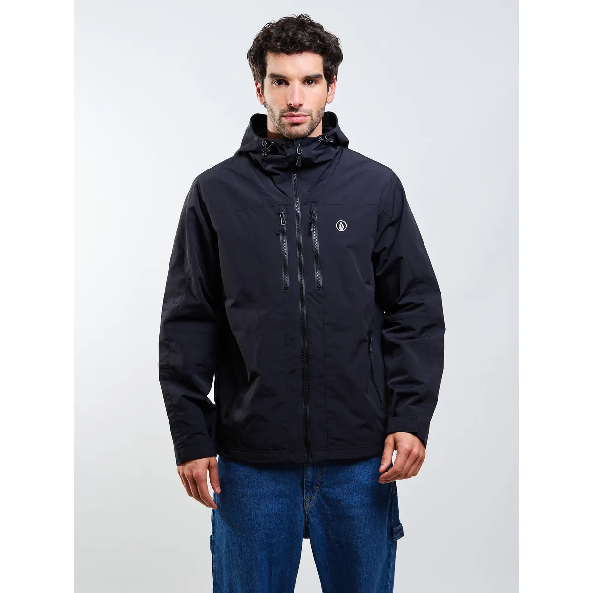 VOLCOM - Cortaviento Stone Bat Negro Hombre Volcom