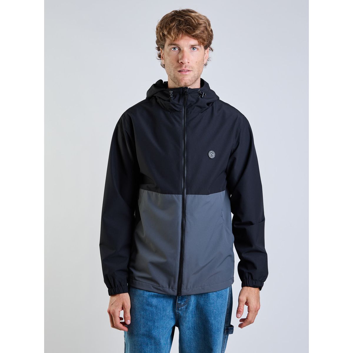 RUSTY - Cortaviento Gravel Crew Gris Hombre Rusty