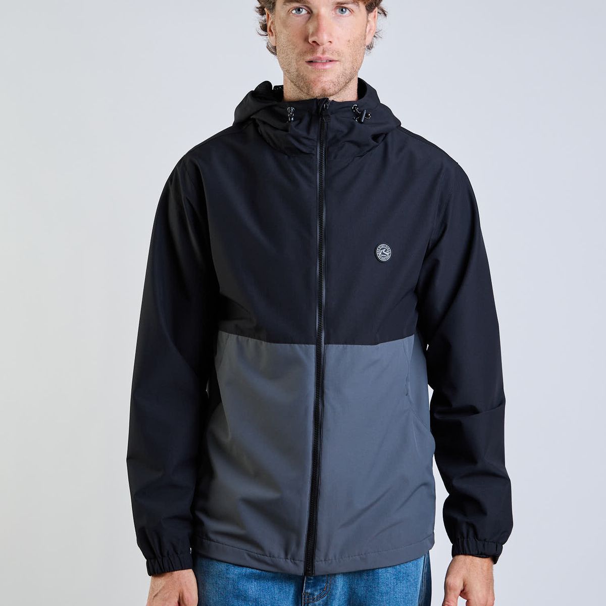 RUSTY - Cortaviento Gravel Crew Gris Hombre Rusty