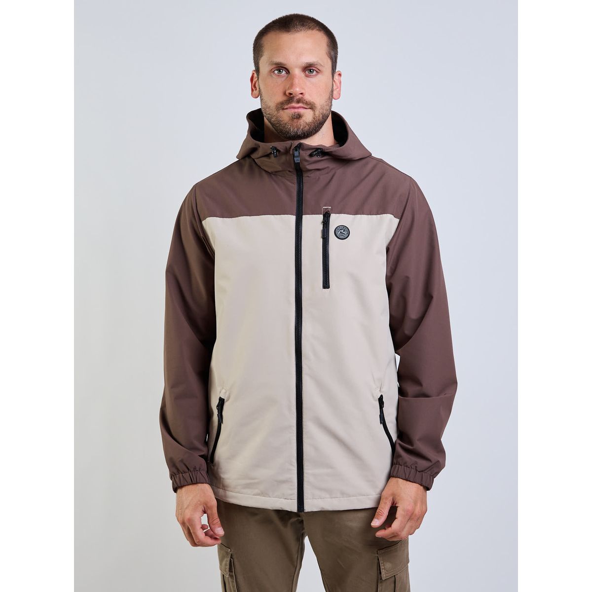RUSTY - Cortaviento Shore Div Café Hombre Rusty