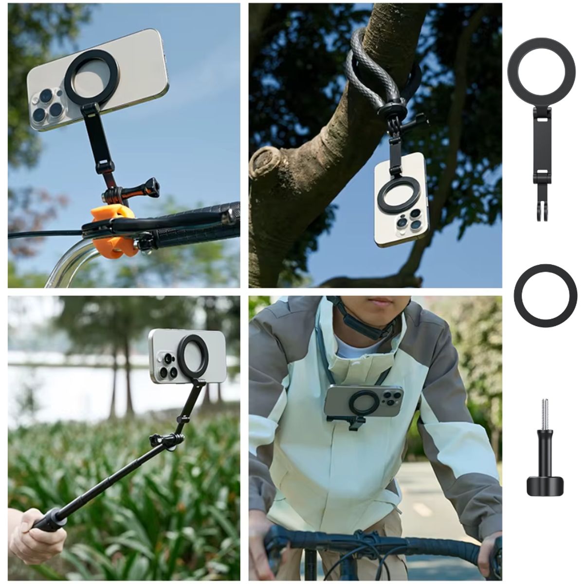 TELESIN - Brazo Magsafe Aluminio Celular para Accesorios de Cámara