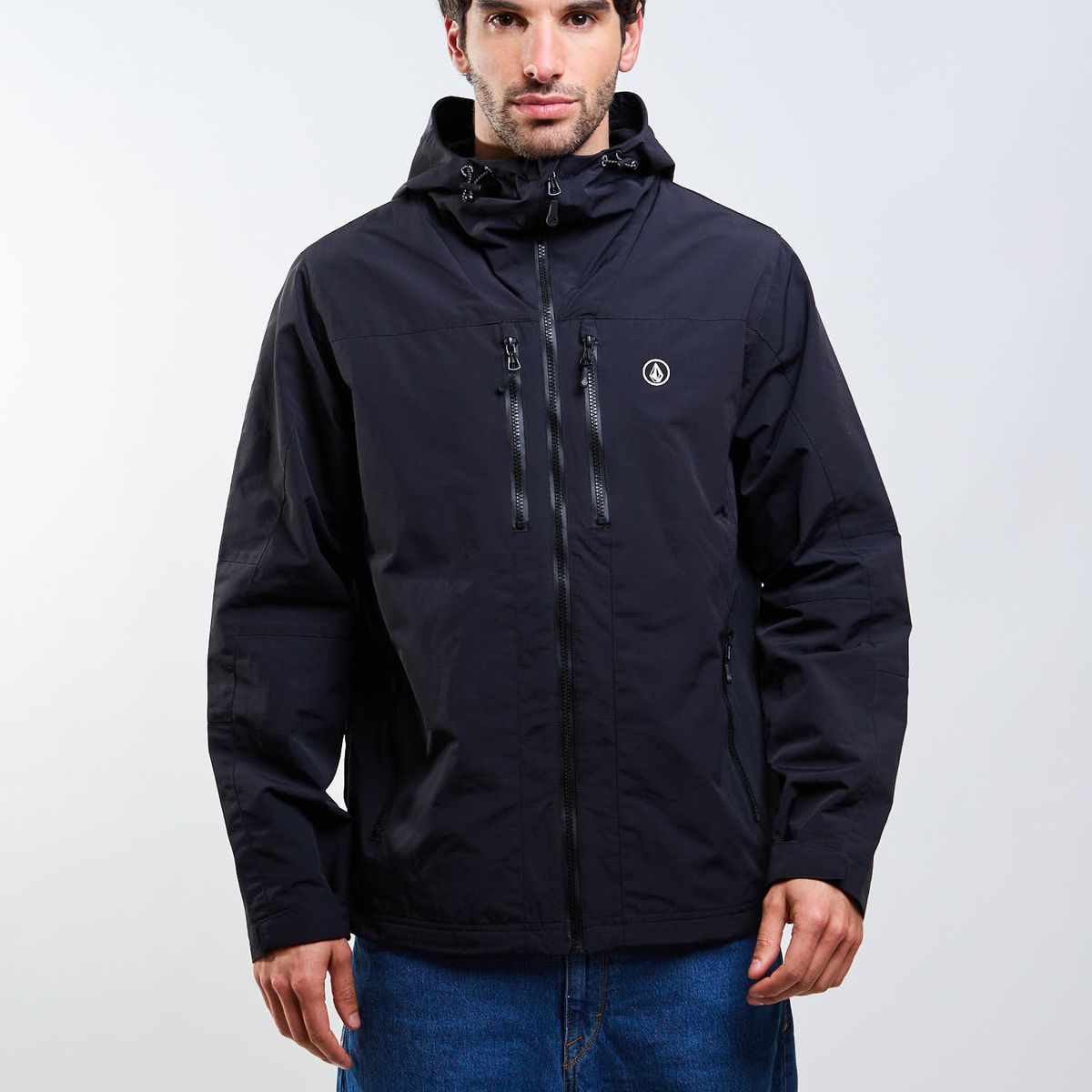 VOLCOM - Cortaviento Stone Bat Negro Hombre Volcom