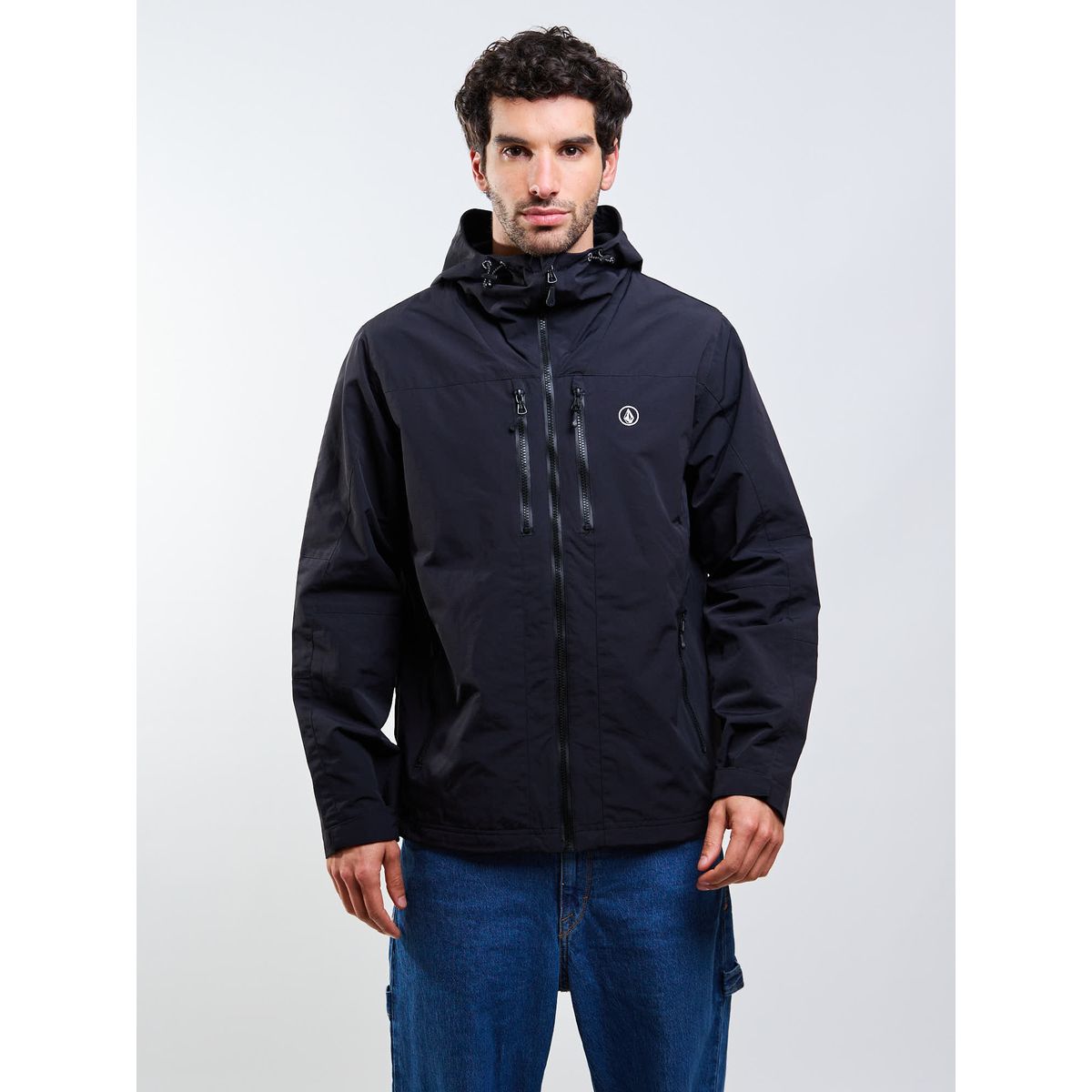 VOLCOM - Cortaviento Stone Bat Negro Hombre Volcom