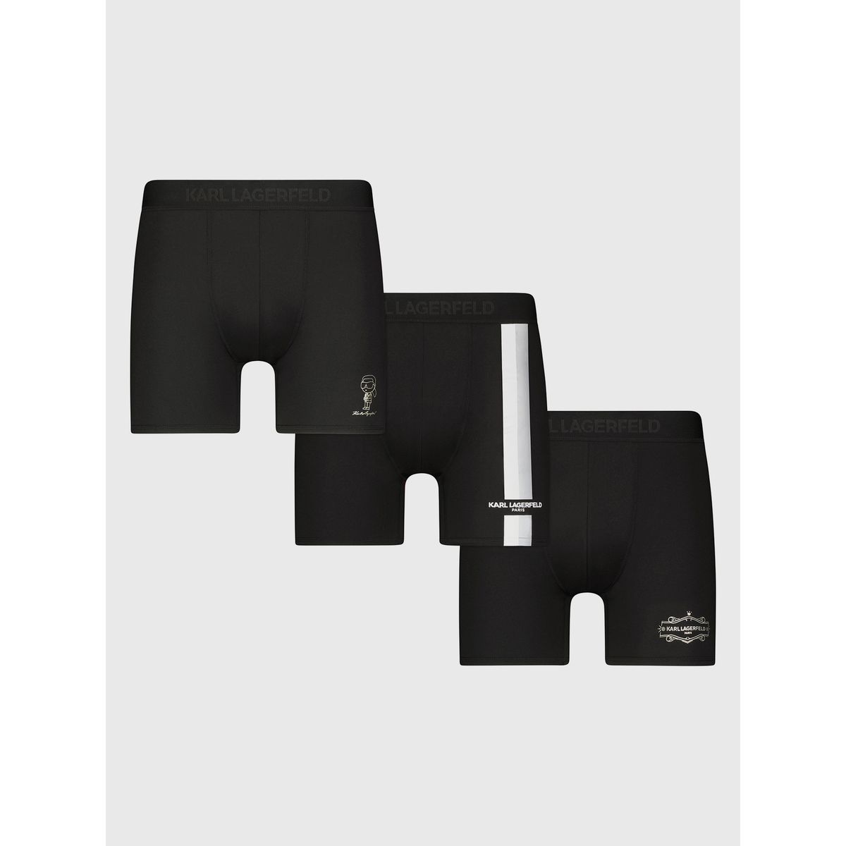 KARL LAGERFELD - Pack de 3 bóxers con diseños distintivos