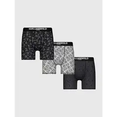 KARL LAGERFELD - Pack de 3 bóxers estampados con logo Heart