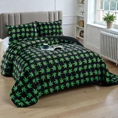 GENERICO - Plumon Plush Liso Con Chiporro 2 Plazas + 2 Fundas Almohada - Multicolor - 2 Plazas